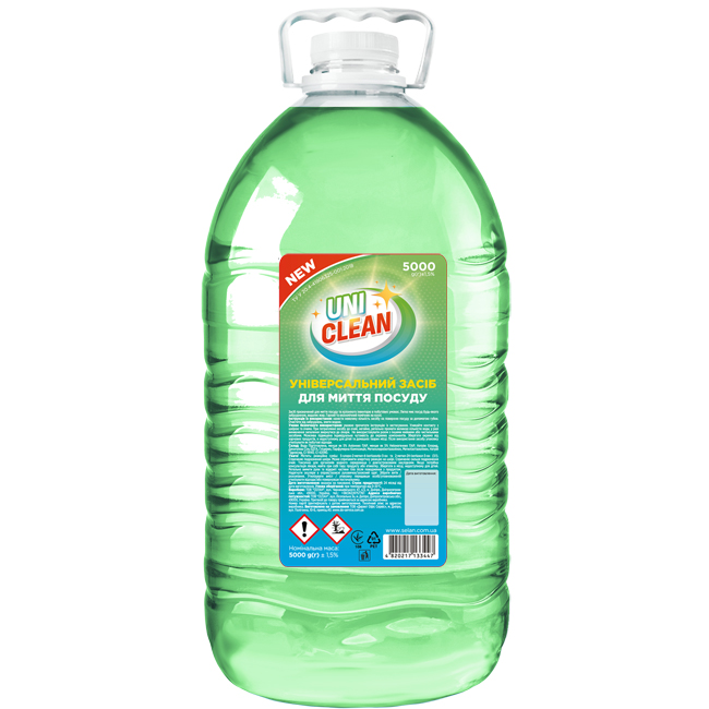 Засіб для миття посуду 5л, UNICLEAN